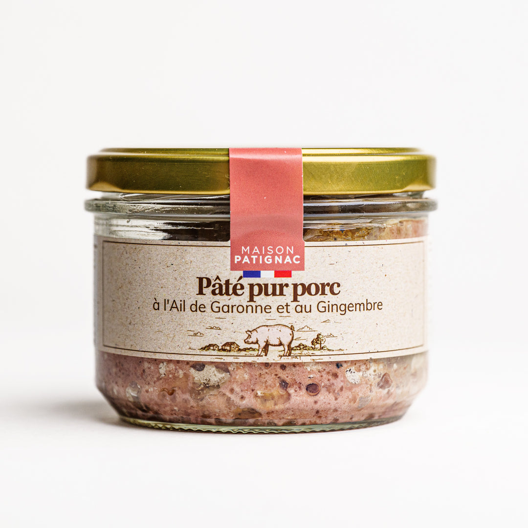 Terrine / Pure pork pâté with Garonne garlic and ginger